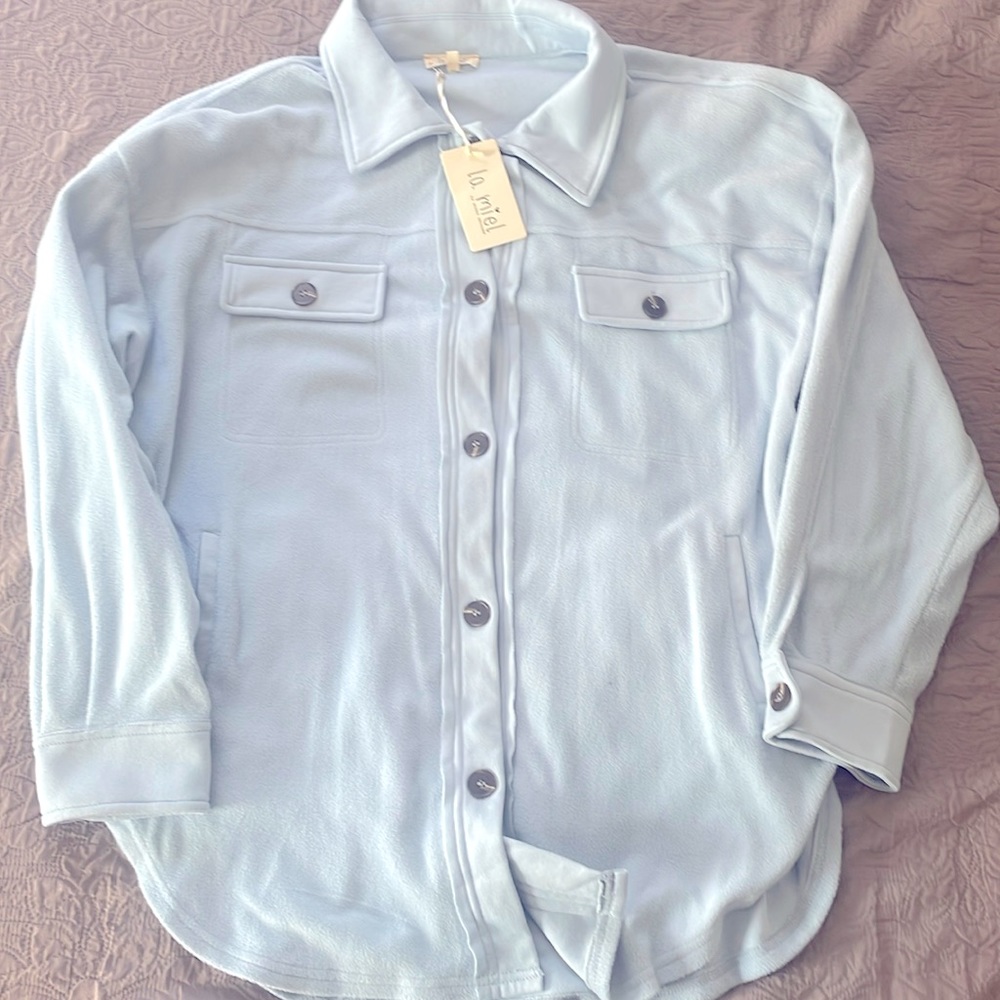 La Miel Oversized Pocket Collared Jacket